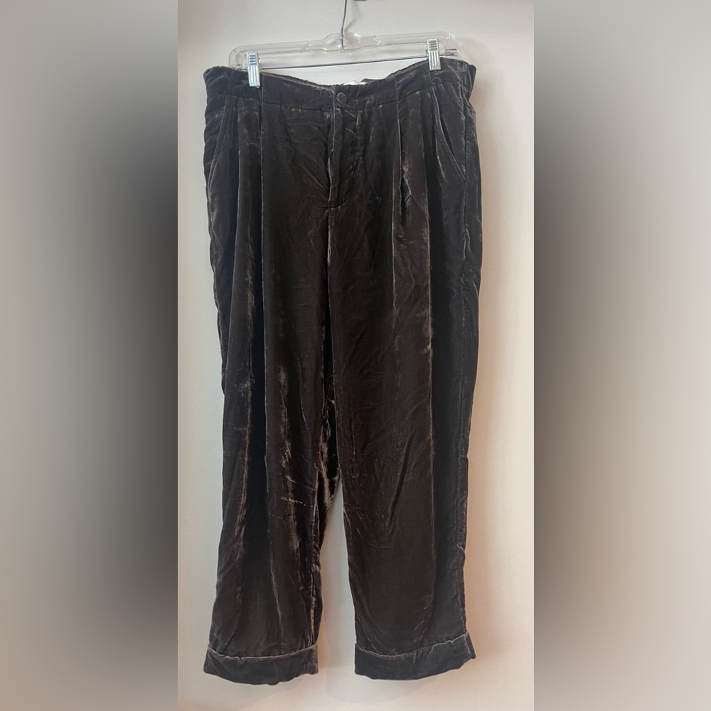 Olive Green Velour Pants